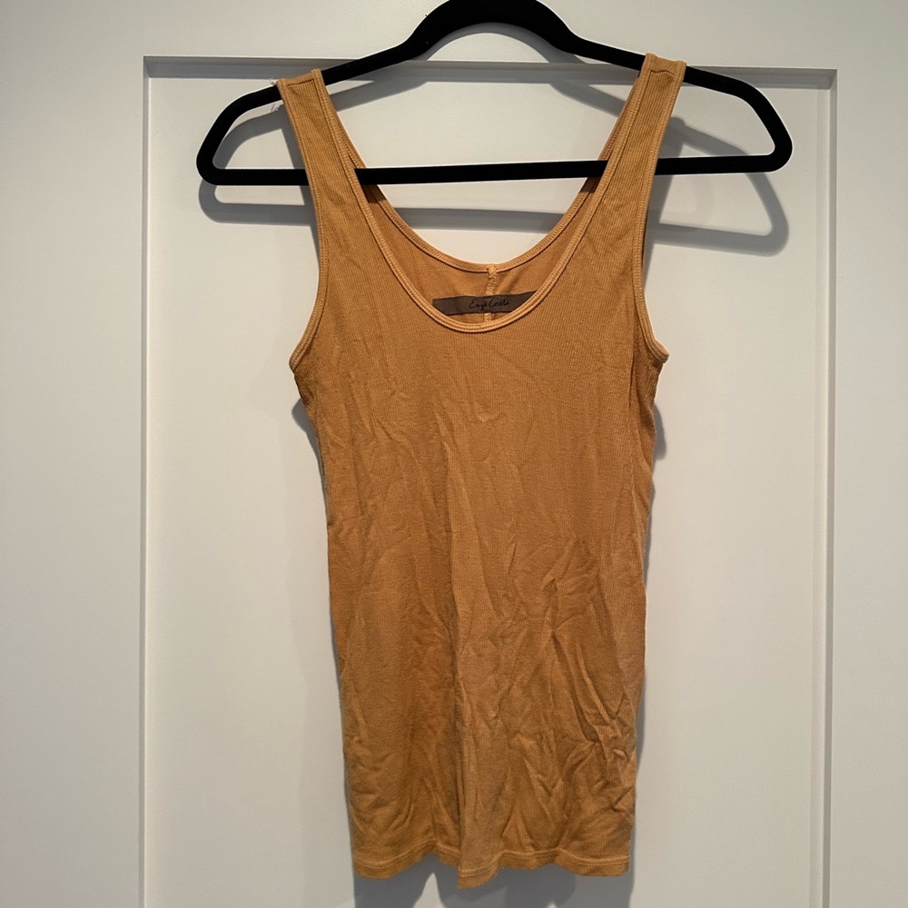 Enza Costa Silk rib U tank